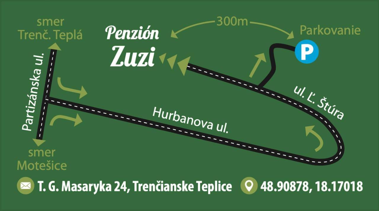 Penzion Zuzi เตรนชิอาสกี เตปลิตเซ ภายนอก รูปภาพ